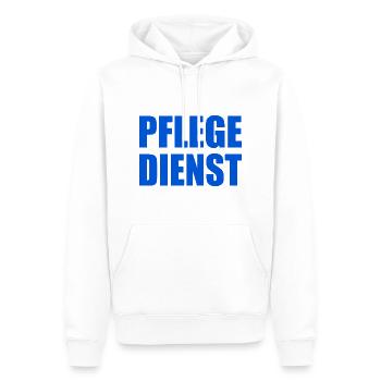 pflegedienst - Männer Premium Bio Hoodie - Weiß - Vorne - Nico (187cm)