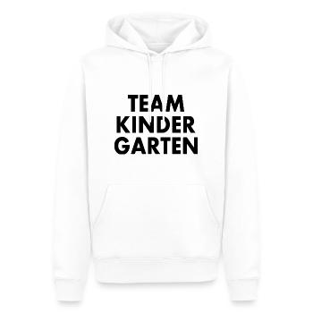 Team kindergarten - Männer Premium Bio Hoodie - Weiß - Vorne - Nico (187cm)