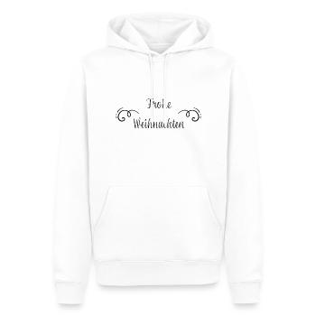 Frohe Weihnachten - Männer Premium Bio Hoodie - Weiß - Vorne - Nico (187cm)