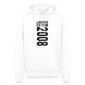 édition limitée 2008 - Sweat à capuche Premium bio Homme - blanc - Devant - Nico (187cm)