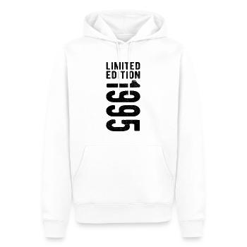 édition limitée 1995 - Sweat à capuche Premium bio Homme - blanc - Devant - Nico (187cm)