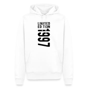 édition limitée 1997 - Sweat à capuche Premium bio Homme - blanc - Devant - Nico (187cm)