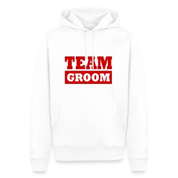 Team groom - Männer Premium Bio Hoodie - Weiß - Vorne - Nico (187cm)