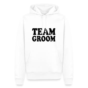 Team groom - Männer Premium Bio Hoodie - Weiß - Vorne - Nico (187cm)