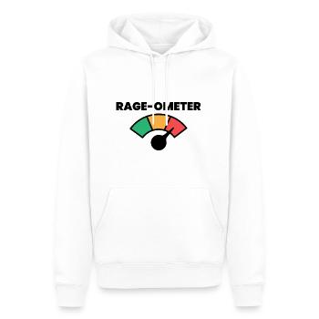 Rage-ometer - Men’s Premium Organic Hoodie - white - Front - Nico (187cm)