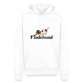 Finder2 1 - Männer Premium Bio Hoodie - Weiß - Vorne - Nico (187cm)