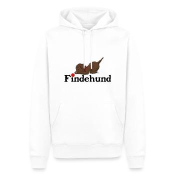 Finder2 2 - Männer Premium Bio Hoodie - Weiß - Vorne - Nico (187cm)