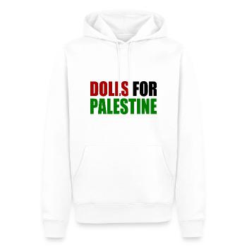dolls for palestine - Männer Premium Bio Hoodie - Weiß - Vorne - Nico (187cm)
