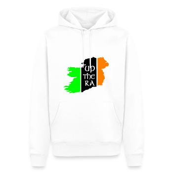Ireland map green white gold - Men’s Premium Organic Hoodie - white - Front - Nico (187cm)