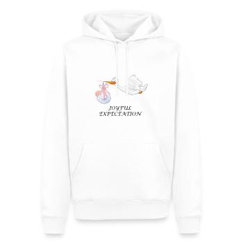 Pregnancy Pregnant Baby Birth Stork - Men’s Premium Organic Hoodie - white - Front - Nico (187cm)