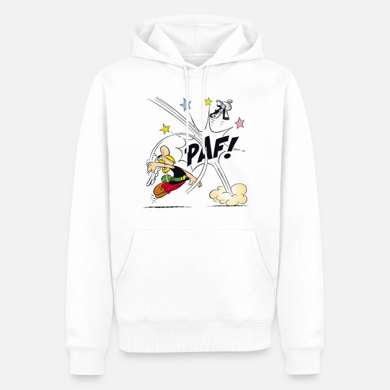 Asterix & Obelix - Asterix Faust - Männer Premium Bio Hoodie - Weiß