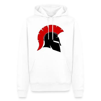 Spartan - Men’s Premium Organic Hoodie - white - Front - Nico (187cm)