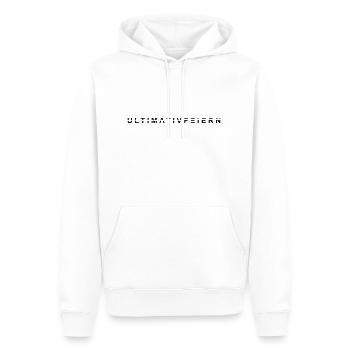 Célébration ultime NOUVEAU - Sweat à capuche Premium bio Homme - blanc - Devant - Nico (187cm)