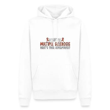 Multiple Sclerosis MS Awareness Day - Men’s Premium Organic Hoodie - white - Front - Nico (187cm)