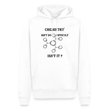 Chemikerin - Männer Premium Bio Hoodie - Weiß - Vorne - Nico (187cm)