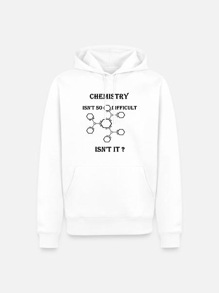 chemist - Men’s Premium Organic Hoodie - white