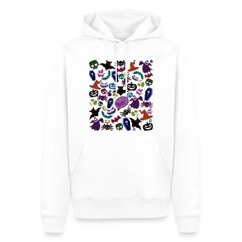 Halloween Wirrwarr - Männer Premium Bio Hoodie - Weiß - Vorne - Nico (187cm)