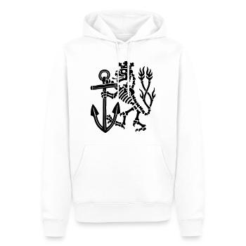 Löwe_black - Sweat à capuche Premium bio Homme - blanc - Devant - Nico (187cm)