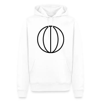 Ballon de basket - Sweat à capuche Premium bio Homme - blanc - Devant - Nico (187cm)