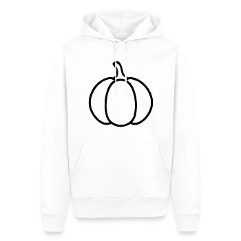 citrouille - Sweat à capuche Premium bio Homme - blanc - Devant - Nico (187cm)