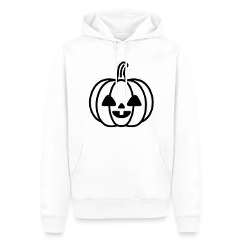 citrouille - Sweat à capuche Premium bio Homme - blanc - Devant - Nico (187cm)