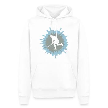 3D hockey - Men’s Premium Organic Hoodie - white - Front - Nico (187cm)