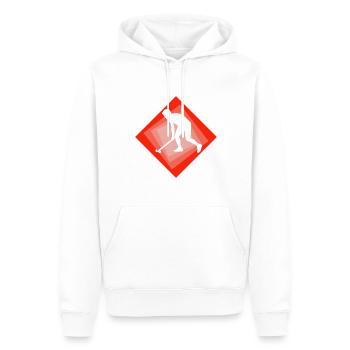 Feldhockey Hallenhockey Hockeyspieler - Männer Premium Bio Hoodie - Weiß - Vorne - Nico (187cm)