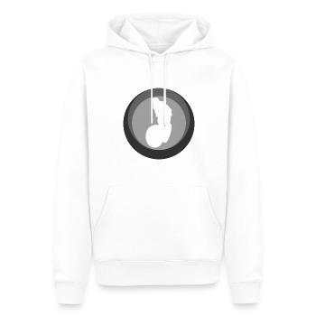 VTT tout-terrain - Sweat à capuche Premium bio Homme - blanc - Devant - Nico (187cm)