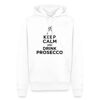 Keepcalm Prosecco Noir - Sweat à capuche Premium bio Homme - blanc - Devant - Nico (187cm)