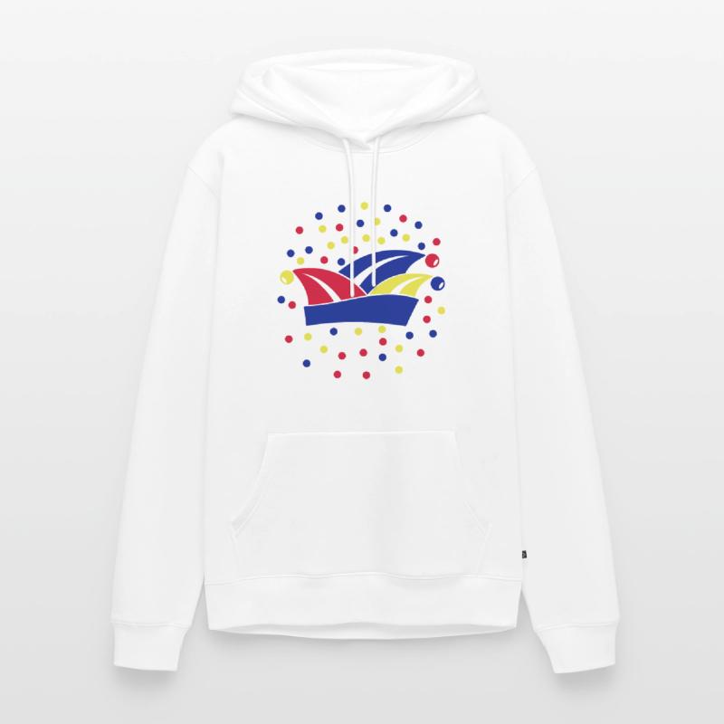 Fasching Karneval Narrenkappe 1, 2 oder 3 Farben Männer Premium Bio Hoodie