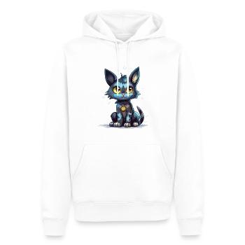 Cute cat baby - Men’s Premium Organic Hoodie - white - Front - Nico (187cm)