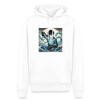 Element Dance - Men’s Premium Organic Hoodie - white - Front - Nico (187cm)