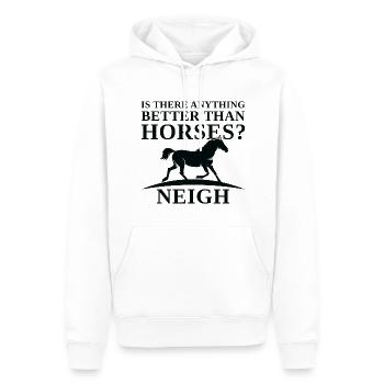 Gibt es etwas Besseres als Horses Neigh - Männer Premium Bio Hoodie - Weiß - Vorne - Nico (187cm)
