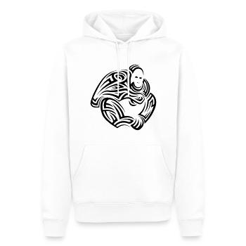 Orangutan Tribal Tattoo - Männer Premium Bio Hoodie - Weiß - Vorne - Nico (187cm)