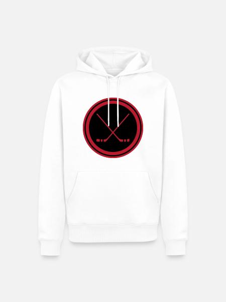 Ice hockey sticks - Men’s Premium Organic Hoodie - white