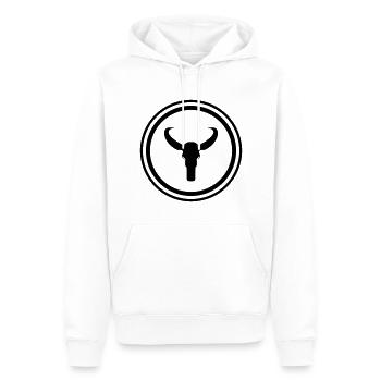 Bulle Skelett - Männer Premium Bio Hoodie - Weiß - Vorne - Nico (187cm)