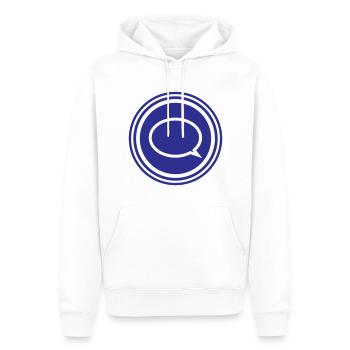 Ballon - Sweat à capuche Premium bio Homme - blanc - Devant - Nico (187cm)