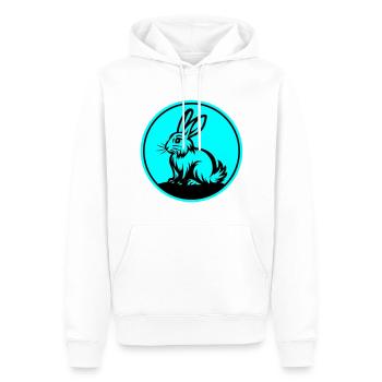 Hase Ostern Symbol - Männer Premium Bio Hoodie - Weiß - Vorne - Nico (187cm)