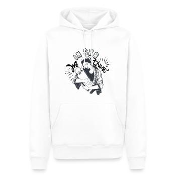 Skate Skateboard Jungfrau heiratet Spaß kühle Religion - Männer Premium Bio Hoodie - Weiß - Vorne - Nico (187cm)