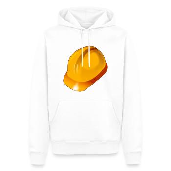 casque - Sweat à capuche Premium bio Homme - blanc - Devant - Nico (187cm)
