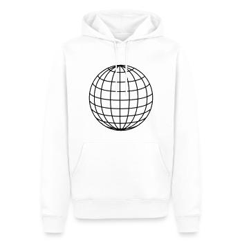 Globus Weltkugel Geschenkidee Welt Äquator - Männer Premium Bio Hoodie - Weiß - Vorne - Nico (187cm)