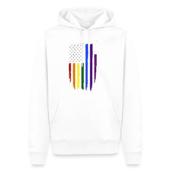 Gay Schwul Lesbisch Homosexuell Pride Geschenk - Männer Premium Bio Hoodie - Weiß - Vorne - Nico (187cm)