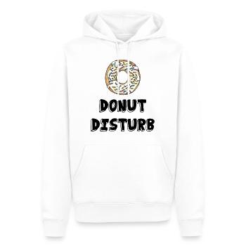Donut disturb /Geschenk Idee - Männer Premium Bio Hoodie - Weiß - Vorne - Nico (187cm)
