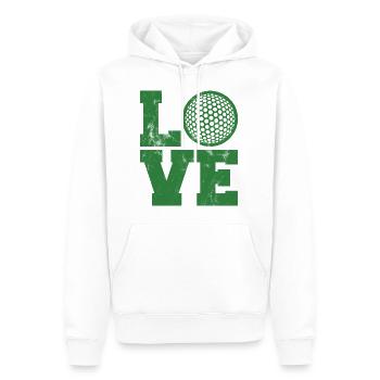 Golf Caddy Golfplatz Putter Birdie Geschenk Tee - Männer Premium Bio Hoodie - Weiß - Vorne - Nico (187cm)