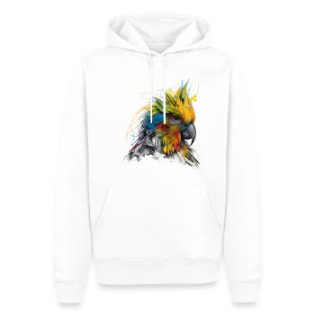 Perroquet Oiseau Animaux Cadeau Art Animal Motif - Sweat à capuche Premium bio Homme - blanc - Devant - Nico (187cm)