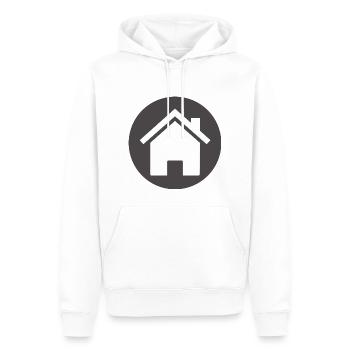 building house homes architektur haus gebaeude206 - Männer Premium Bio Hoodie - Weiß - Vorne - Nico (187cm)