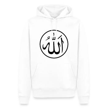 Allah Symbol im Kreis - Männer Premium Bio Hoodie - Weiß - Vorne - Nico (187cm)