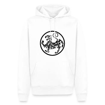 karate - Men’s Premium Organic Hoodie - white - Front - Nico (187cm)