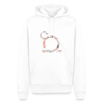 Cloud Agile Project Management - Sweat à capuche Premium bio Homme - blanc - Devant - Nico (187cm)