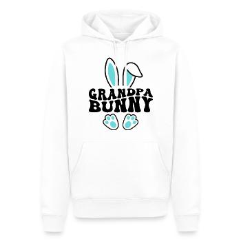 Grandpa Bunny - Männer Premium Bio Hoodie - Weiß - Vorne - Nico (187cm)